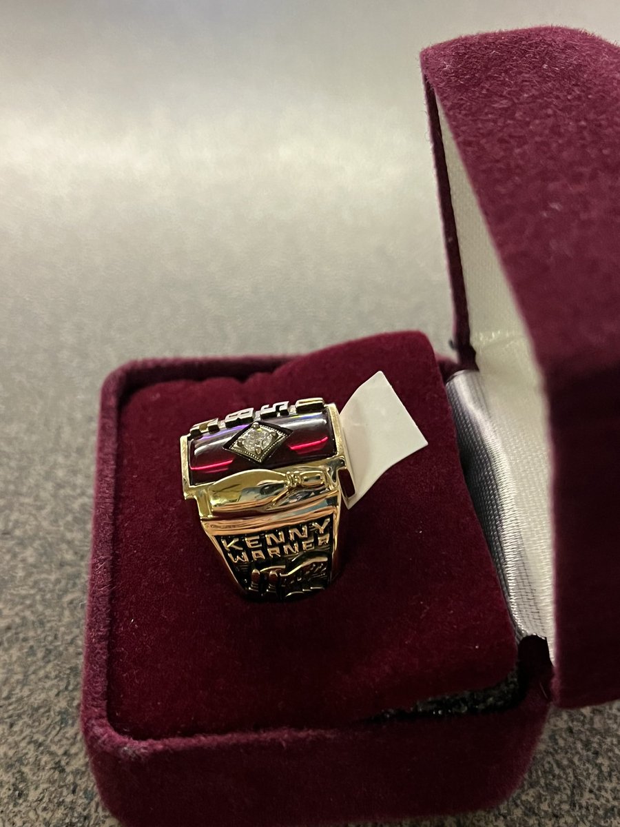My dad presented me with my first 300 ring today at league what a great dad