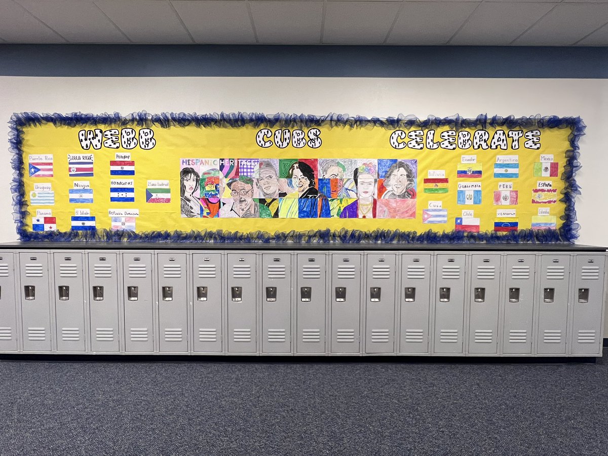 MaestraCerrato's tweet photo. @webbcubs Celebrate #HispanicHeritageMonth! This is how we come together. There was participation across the board regardless of grade level and language of instruction. #mymisd #webblc #youbelongmisd https://t.co/mBq5LrETQ2