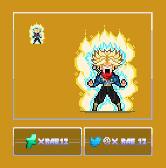 x_Bae_12's tweet photo. [Dragon Ball Super] Super Saiyan Rage Trunks
🟡🟡🟡🟡🟡🟡🟡🟡🟡🟡🟡🟡
#pixel #pixelart #spriteart #XLSW #DragonBallSuper #Trunks https://t.co/54RYFhIbFV
