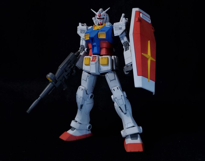 HG RX-78-2 ガンダム (THE ORIGIN 版)完成しました！映画が地元でやってなくて、｢見に行けない代わり