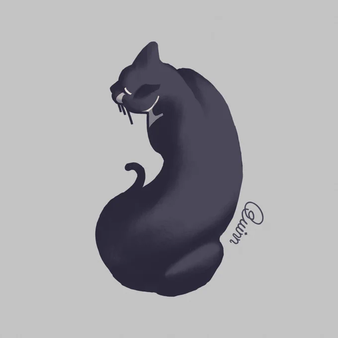  a cat can be whatever shape she wants 