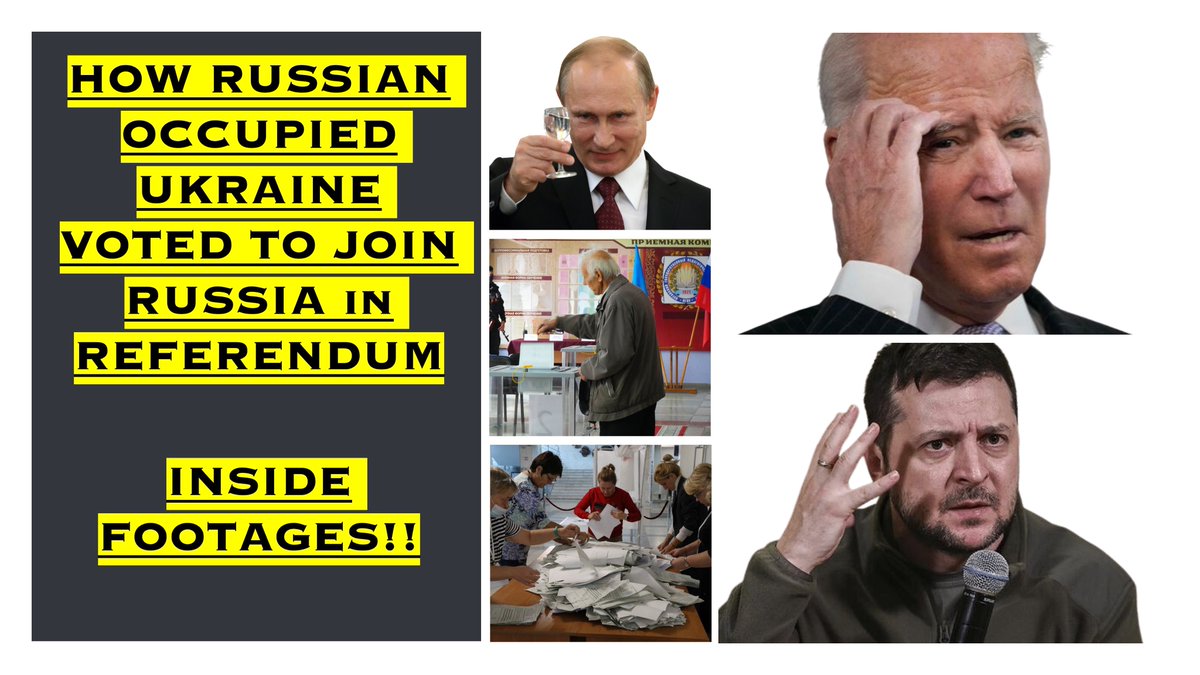 thebababuddha's tweet photo. New video out now. HOW RUSSIAN OCCUPIED UKRAINE VOTED TO JOIN RUSSIA in REFERENDUM; INSIDE ... https://t.co/NdQPy8G1U8 via @YouTube #RussianMobilization #Russians #UkraineRussiaWar https://t.co/BXqEko8AzA
