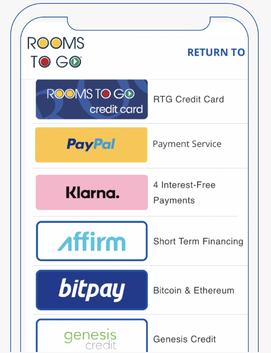 BitPay on X: .@RoomsToGo now accepts #crypto. For a limited time save 7%  you shop with #crypto. Learn more:    / X
