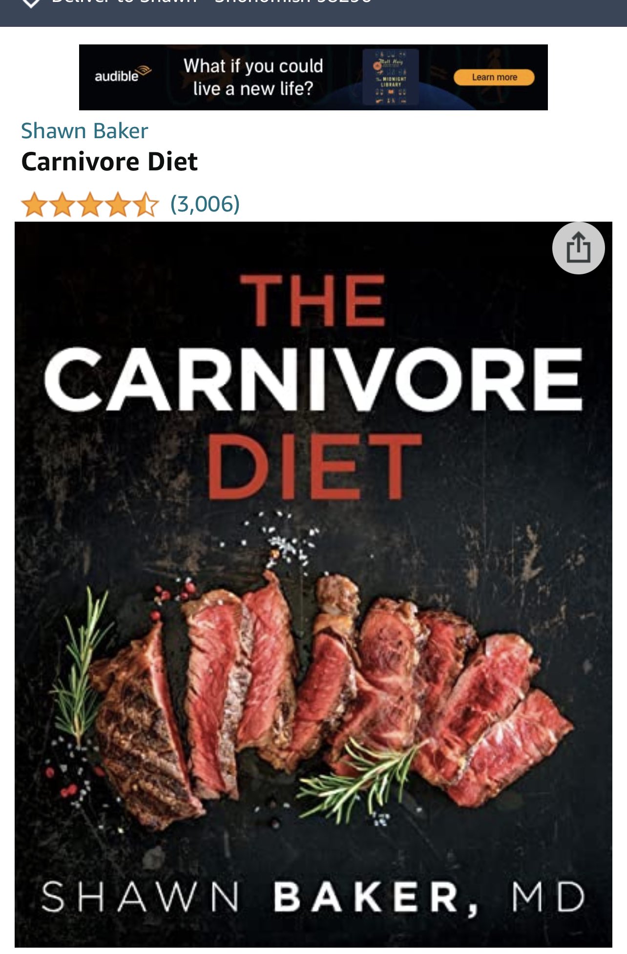 Dr Shawn Baker 🥩 on Twitter "Over 3,000 ratings for my book “The