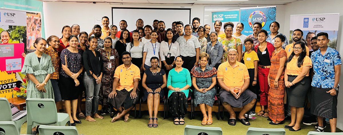 USPSA_'s tweet photo. Our Western Division workshop for #YourVoteMatters has kicked started this am at #USP #Lautoka Campus.

#YourVote #YourVoice #Participate #FijiPoll 
🗳️🇫🇯🤝 https://t.co/4vgJTu3376