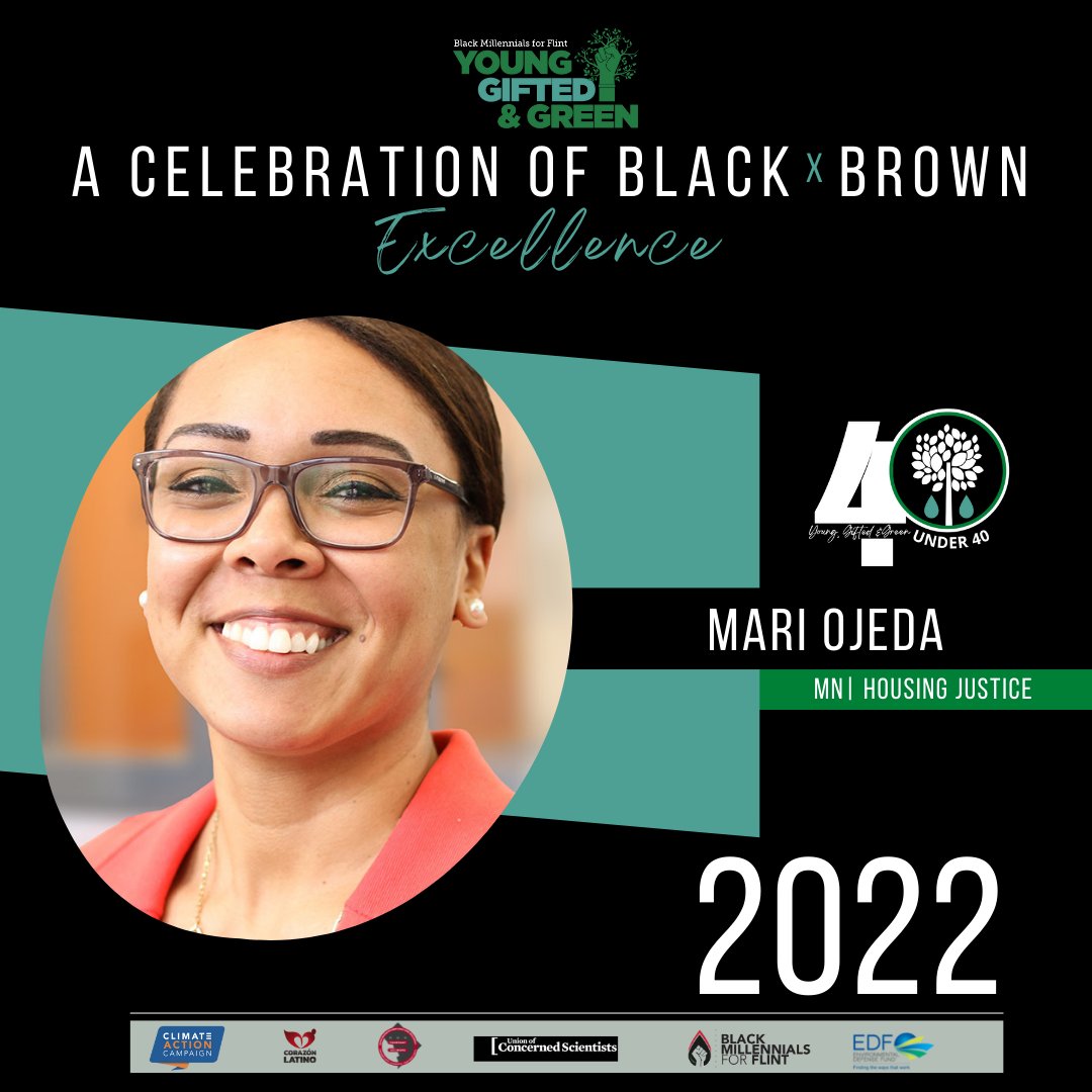 FreshEnergy's tweet photo. Congratulations to Fresh Energy's Mari Ojeda for being honored with a spot on the @BM4Flint 2022 Young, Gifted, and Green 40 Under 40 List! Thank you, Mari, for your work driving housing and energy justice across Minnesota! https://t.co/QOmdGZiSrW