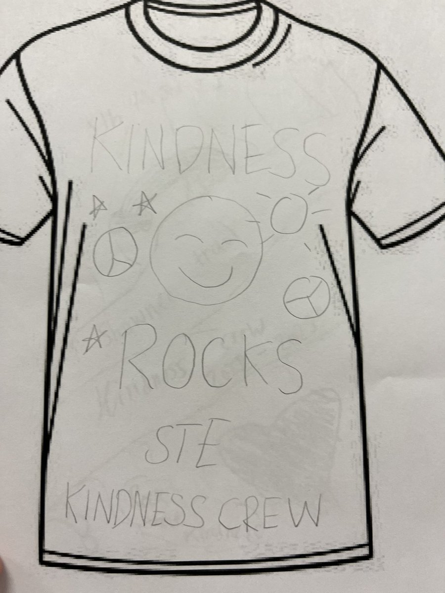 kindnesscrewste's tweet photo. So many wonder t-shirt ideas! We can’t wait to see what our shirts will look like! #kindnesscrew https://t.co/Kao7BWOBCm