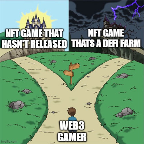 Web3 gamers choose your fate...😅💙