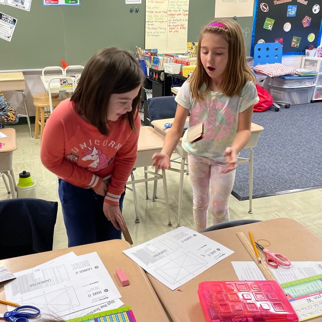 Mrs. Dotson's 2nd grade class enjoying a Mystery Science lesson about balanced and unbalanced forces called Hopper Poppers.