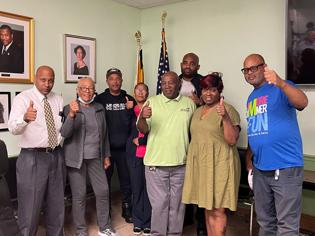 AFSCME67's tweet photo. Congratulations Local 44 Baltimore City Municipal Employees union. Exciting to witness new officers being sworn in today. #afscmestrong #afscme https://t.co/Pic4ocUGv4