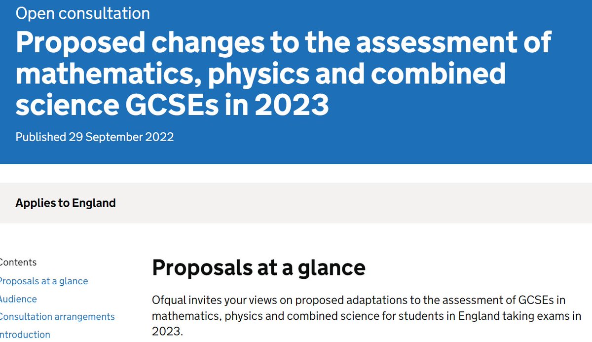 PhysicswithMrsB (@bphysicswith) on Twitter photo Today it was announced that Ofqual are proposing to keep the provision of a formula sheet in GCSE physics. Something I FULLY support.
It has been opened for public consultation.
The response form is here - make your opinion heard!
<a href="/ChatPhysics/">Chat Physics</a>
ofqual.citizenspace.com/public/gcse-ma… Today it was announced that Ofqual are proposing to keep the provision of a formula sheet in GCSE physics. Something I FULLY support.
It has been opened for public consultation.
The response form is here - make your opinion heard!
<a href="/ChatPhysics/">Chat Physics</a>
ofqual.citizenspace.com/public/gcse-ma…