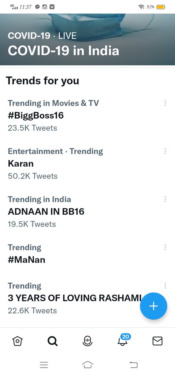 team07kifangirl's tweet photo. 19.5 K done 
Bus 20 K soon please guys complete KR ke hi Jana 
ADNAAN IN BB16 https://t.co/VWyDrViqxs