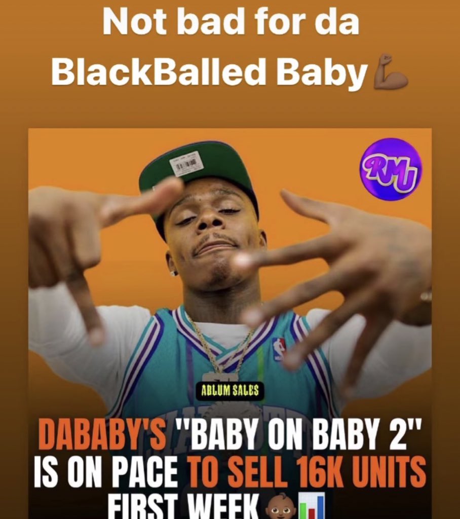 SAY CHEESE! 👄🧀 on Twitter "DaBaby reacts to his first week sales