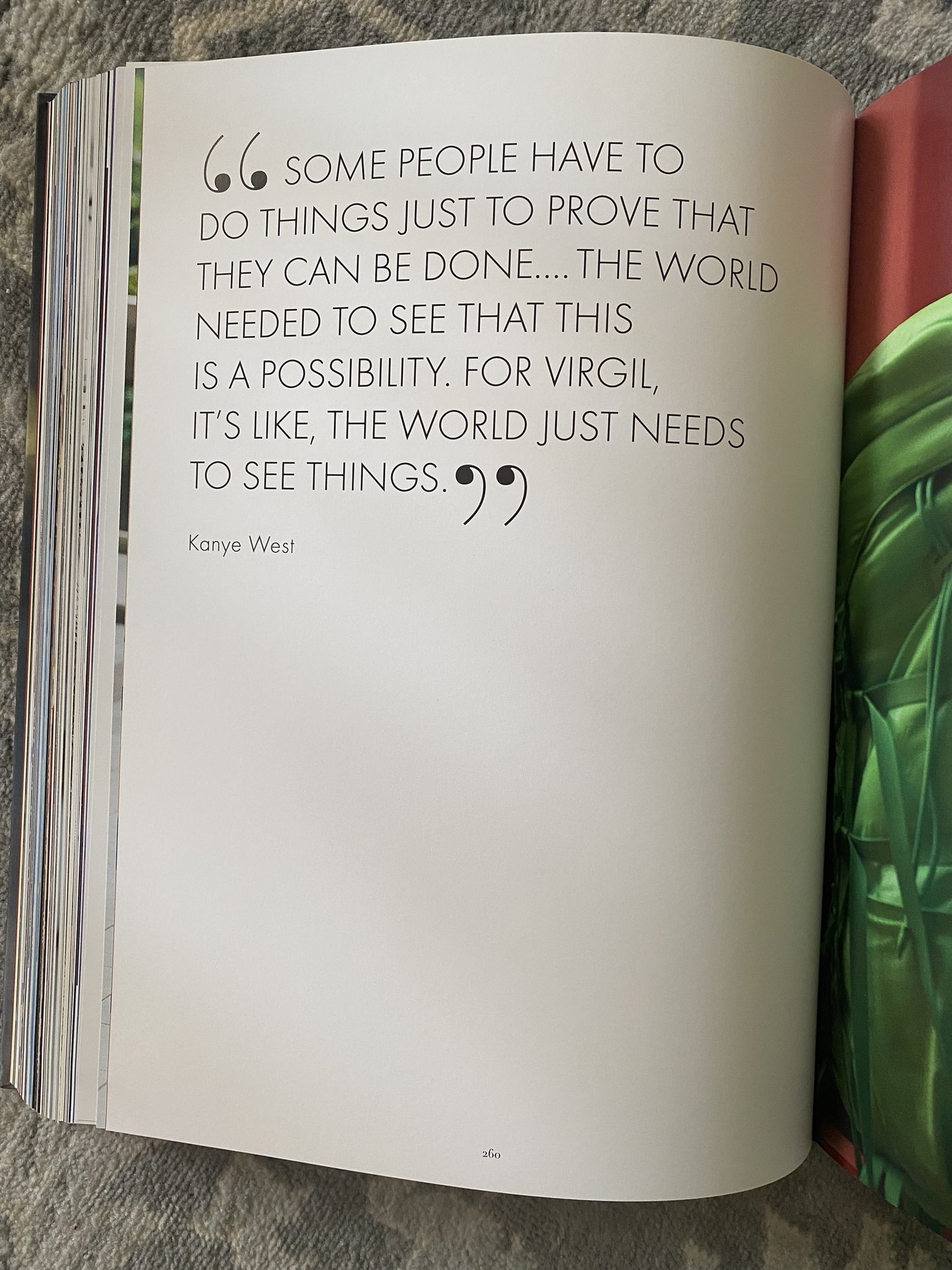 Photos Of Ye on X: This photo of Ye with Virgil and a quote from Ye is  featured in the new Louis Vuitton: Virgil Abloh book.   / X