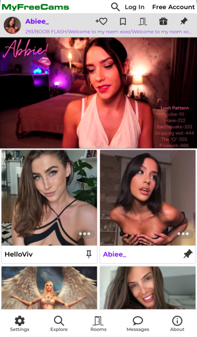AppMyFreeCams's tweet photo. Now you may view a model's profile, whiteboard, similar models (and more!) below the video when using https://t.co/oMlSWZ3Dqy on a computer or tablet in landscape. The nav menu is now on the left side and is expandable. You may now pin rooms on the home page on mobile devices. https://t.co/fsxx2z5Zwu