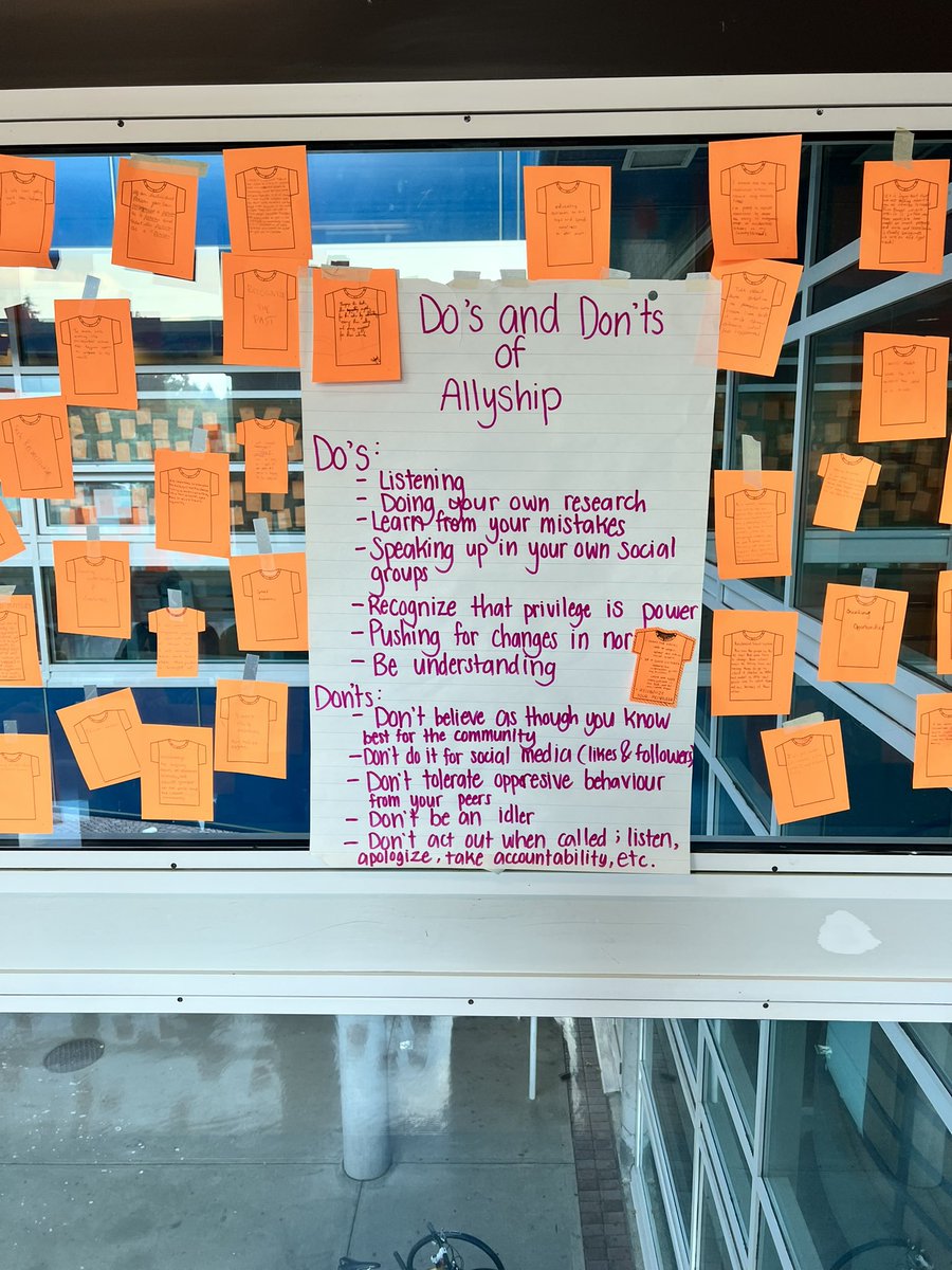 Di_Christensen's tweet photo. So proud of our @NorthSurreySec Spartans as they share their reflections on #OrangeShirtDay @JB_Mahli https://t.co/RFKNtWqokG