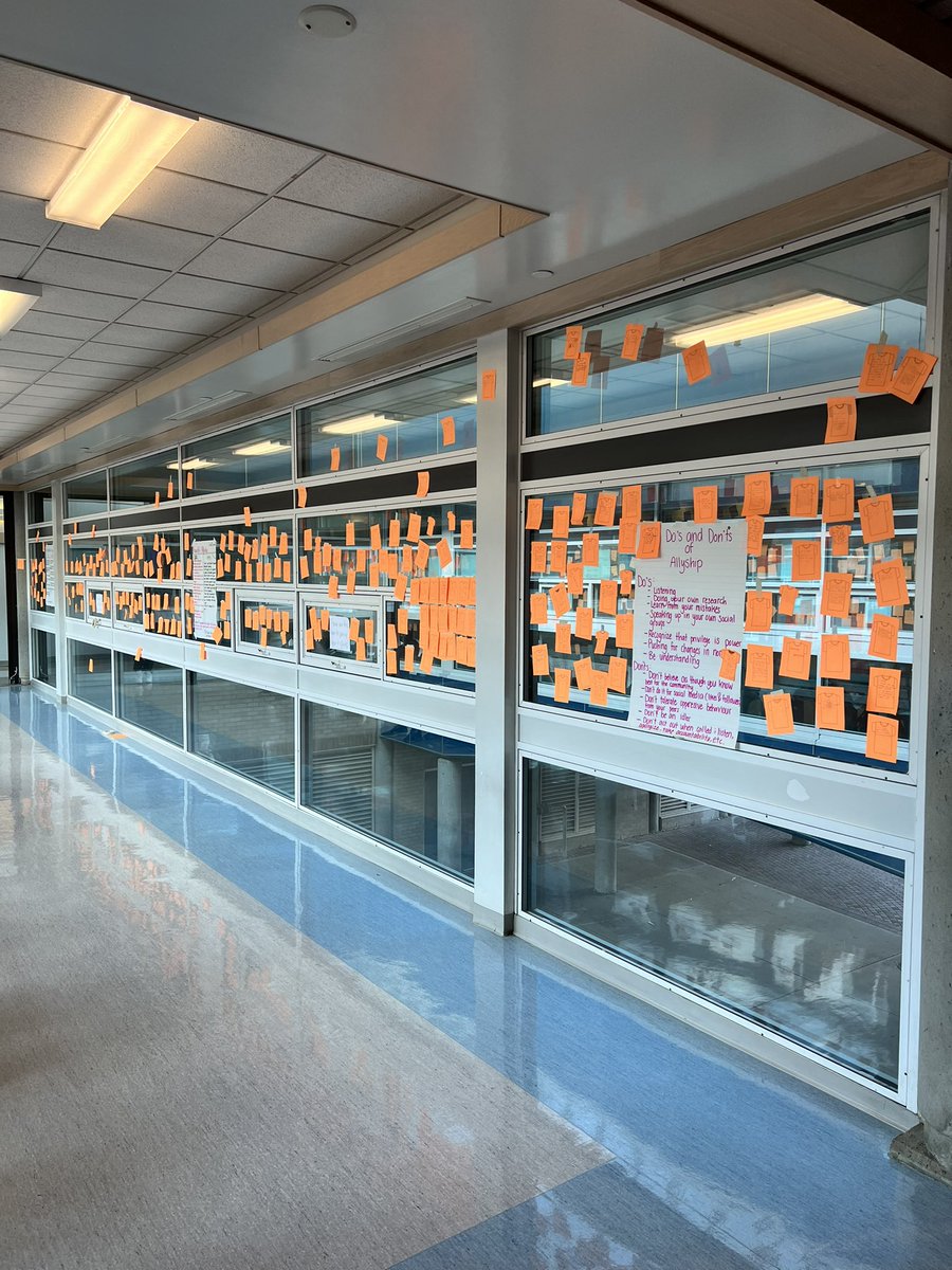 Di_Christensen's tweet photo. So proud of our @NorthSurreySec Spartans as they share their reflections on #OrangeShirtDay @JB_Mahli https://t.co/RFKNtWqokG