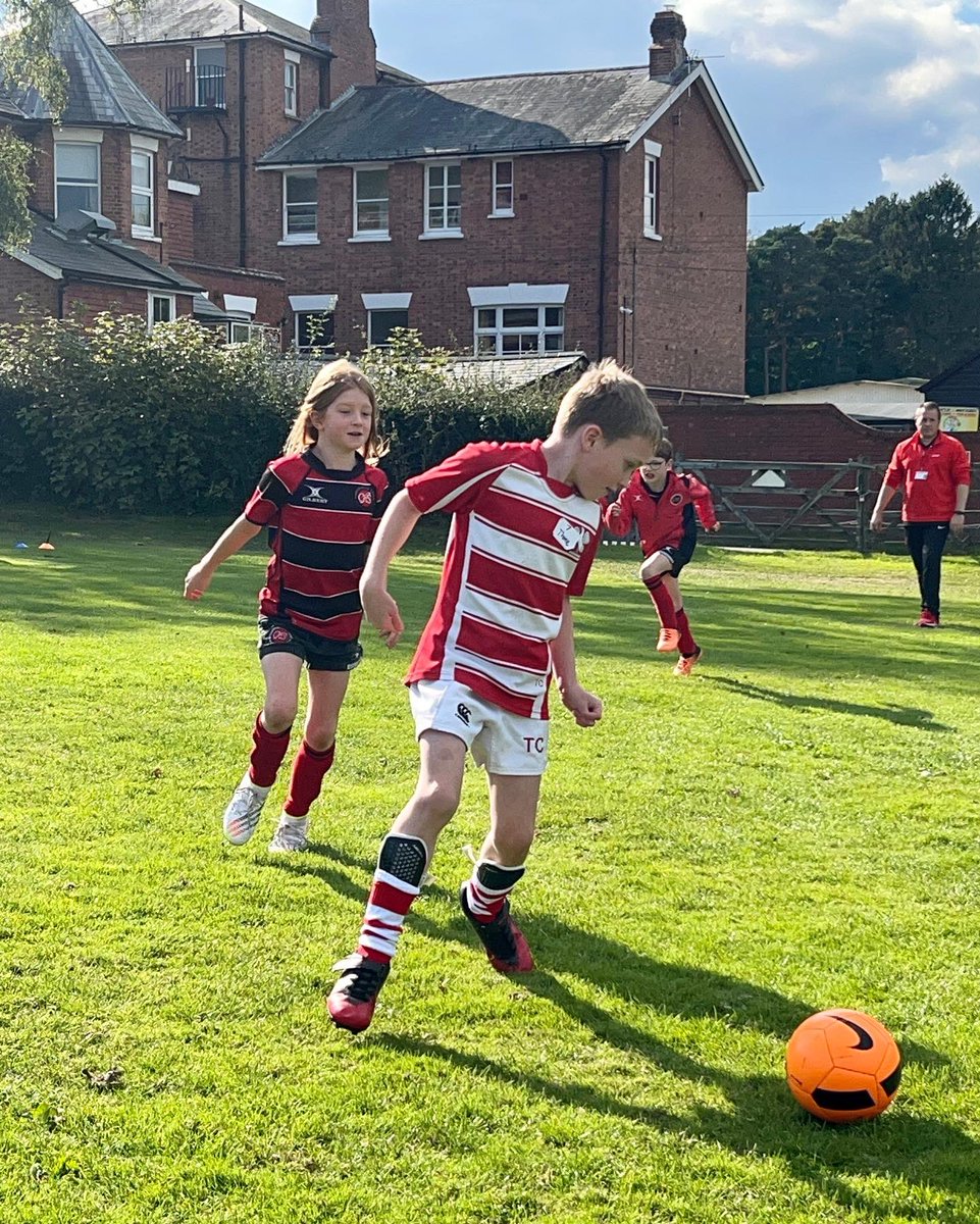 A feast of #football <a href="/copthorneprep/">Copthorne Prep.</a> today as we welcomed 138 junior boys from our friends <a href="/CumnorSport/">CumnorSport</a> <a href="/CottesmorePrep/">Cottesmore School</a> <a href="/GWS_Sport/">Great Walstead Sport</a> @Hurst_PrepSport for a developmental festival. A delight to see the fields awash with sport and #smiling faces! #confidence #opportunity #potential