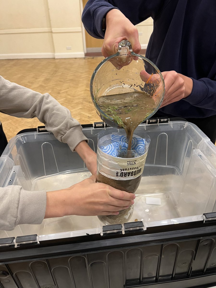thetenthbb's tweet photo. Last night on a survival theme the lads made water filters using the excellent BB programme resources. They worked! https://t.co/YMqSUajBiw