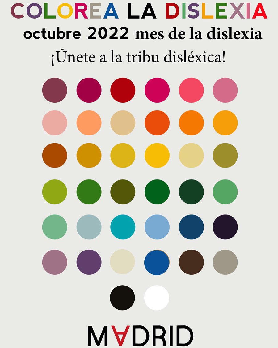 DislexiaMADRID's tweet photo. Octubre 2022 mes de la dislexia: Nos unimos a LinkedIn en añadir “Dyslexic thinking” “Pensamiento disléxico” como un extra al currículum. Hay tantos puntos fuertes en la #dislexia como colores #UneteALaTribuDislexica #ColoreaLaDislexia https://t.co/Jill8pRKtc