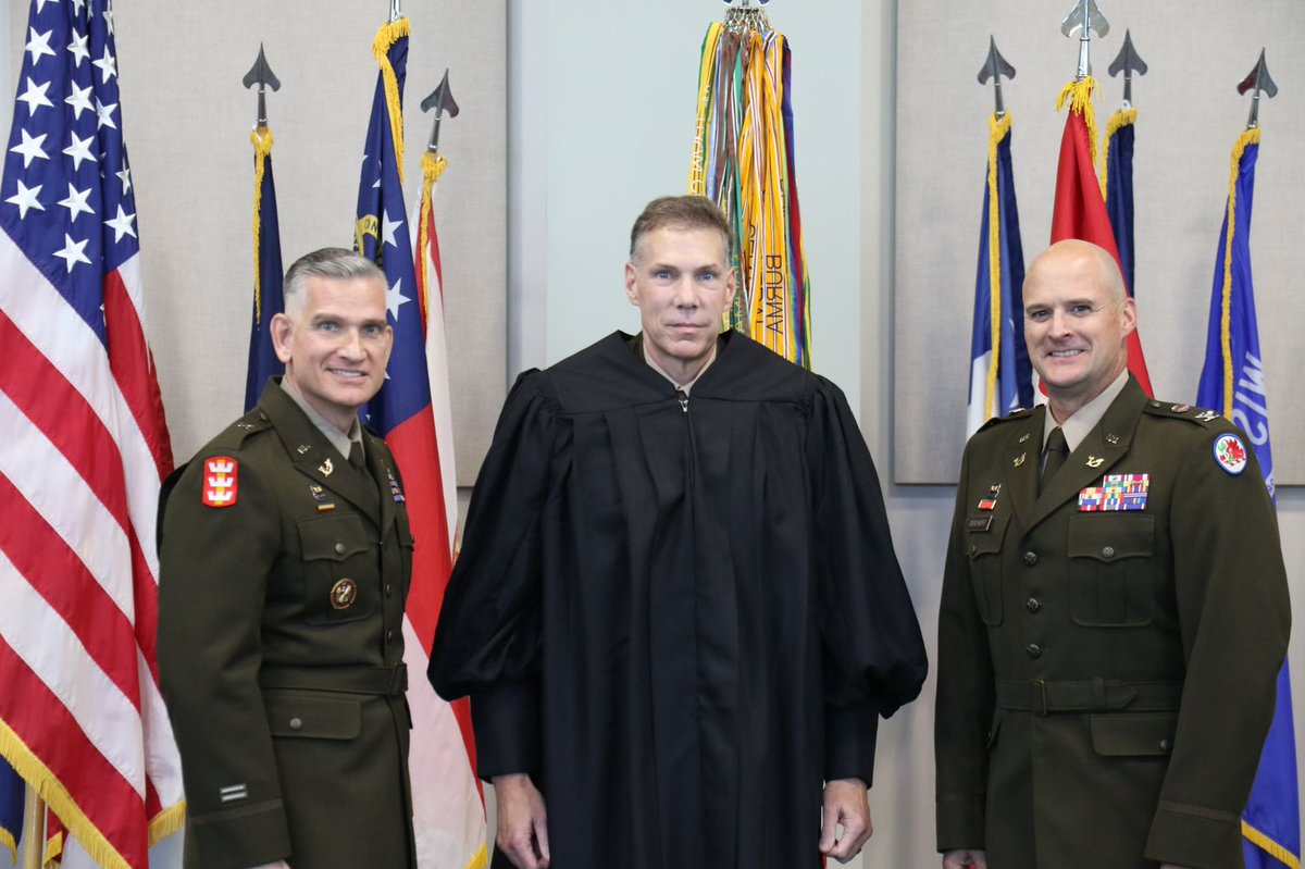 TAGofGA's tweet photo. Congratulations to COL Kyle Pearson on his promotion and investiture as the first Military Judge in the history of the Georgia Army National Guard. We are very proud of COL Pearson. #SharedPurpose #SharedValues #SharedVictory https://t.co/YPMU3tdjWn