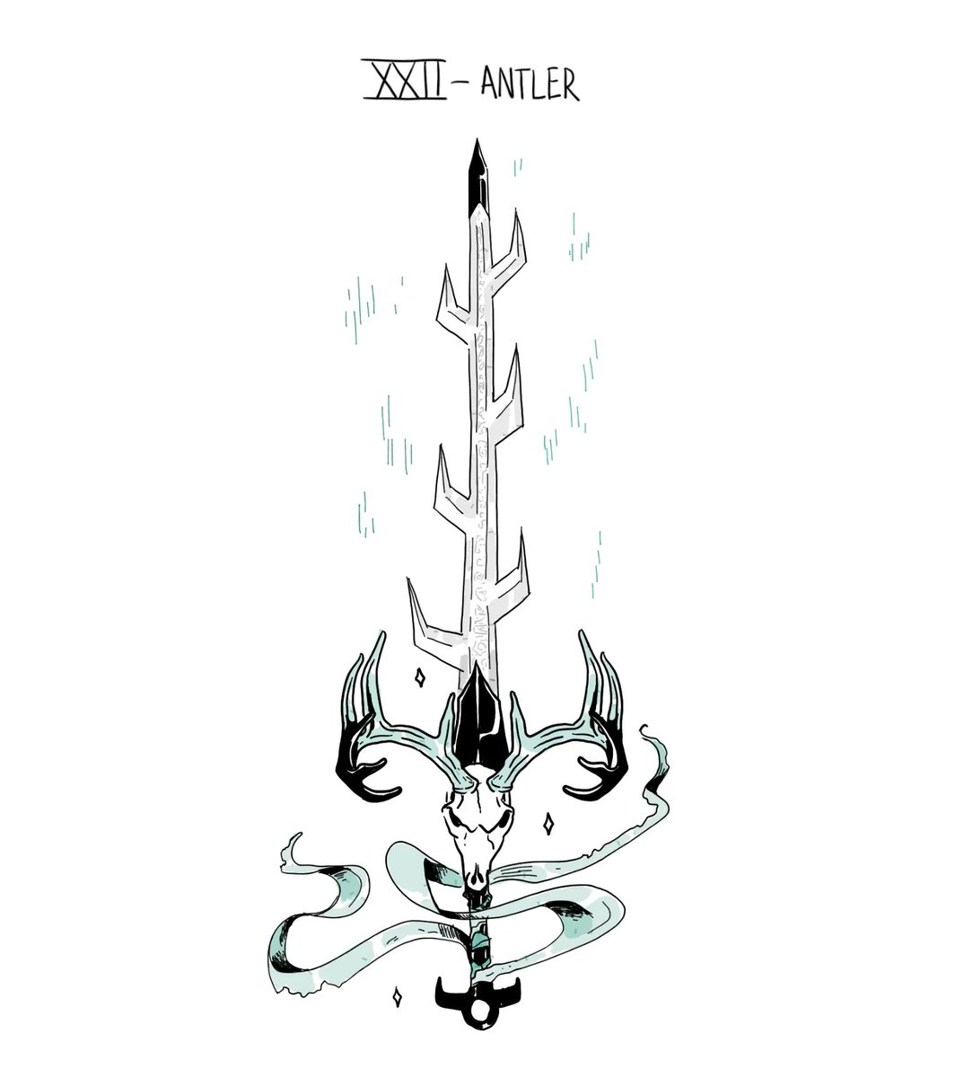 「21.Lantern - 22.Antler#swordtember2022 #」|Lini🌙のイラスト