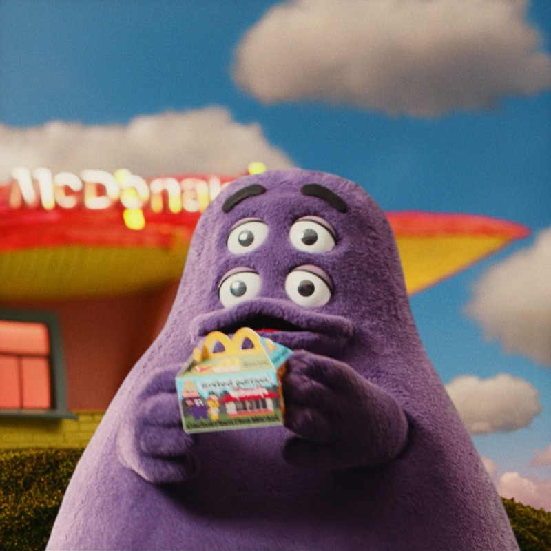 McDonalds's tweet photo. Grimace es influencer ahora ::) dale like y sigue jaja