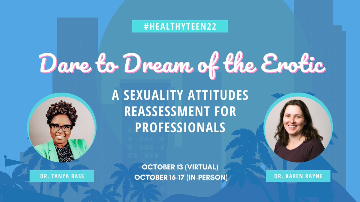 _unhushed's tweet photo. Join us 10/16 &amp; 17 for this in person SAR at #healthyteen22 with @DrTanyaMBass and @karenrayne in Miami. You won’t want to miss it!
#unhushed #sexedsaveslives #hardtopicstheeasyway #sexeducators https://t.co/CuCVvmiKRS