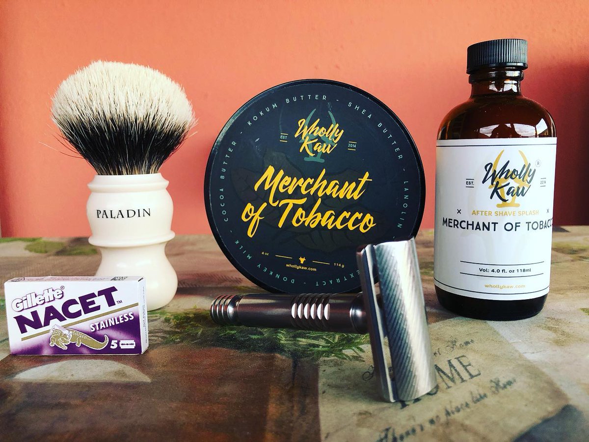 whollykaw's tweet photo. Shave of the Day Serata tabaccosa. Set Wholly Kaw- Merchant of Tobacco, rasoio Charcoal Everyday, pennello Paladin e lamette Gillette Nacet. #passionerasatura #rasaturatradizionale #rasoiodisicurezza #barba #whollykaw #charcoalgoods #charcoalrazors #gillettenacet #gillette #palad https://t.co/qDjOewWo8w