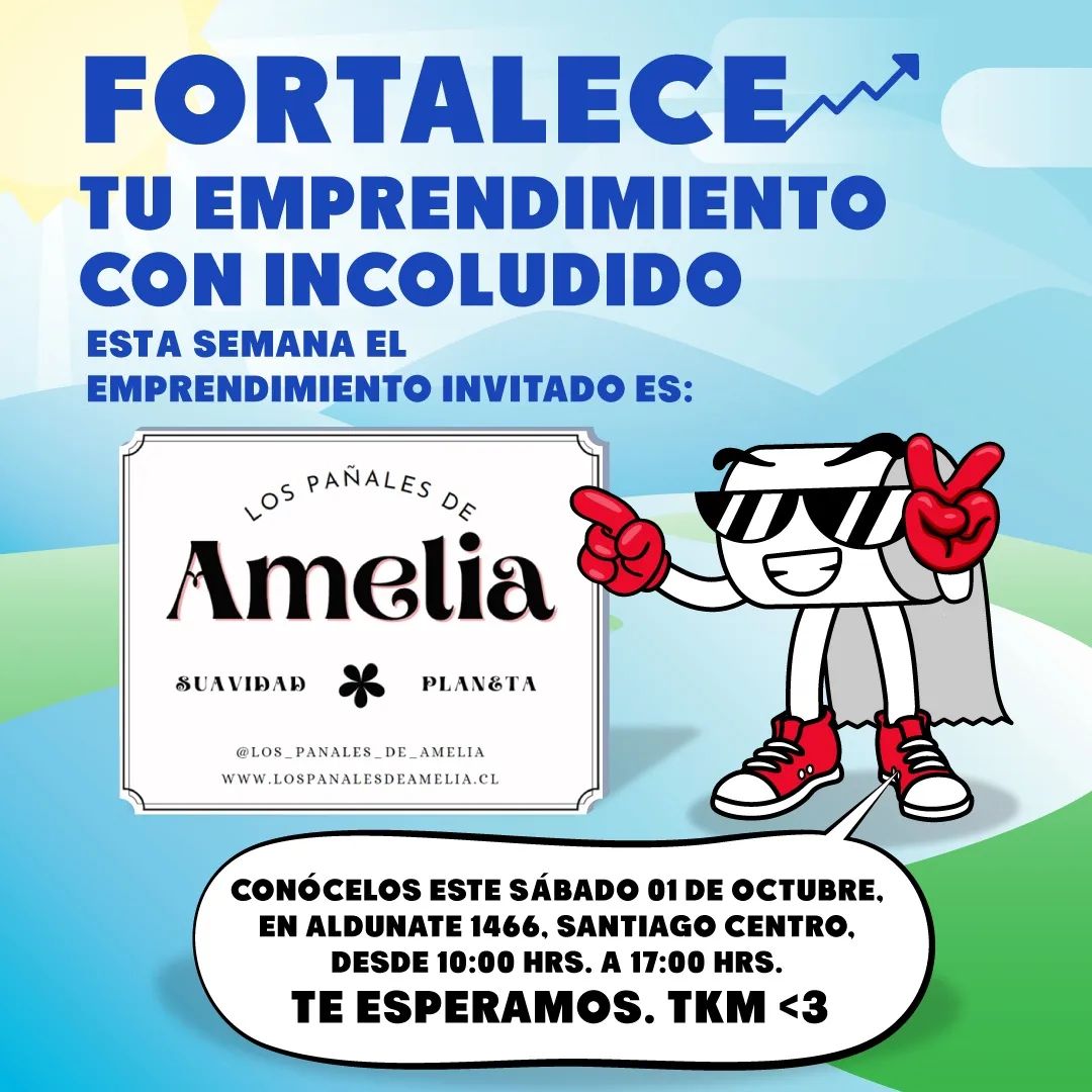 IncoludidoCL's tweet photo. Atención emprendedores ❤

Cada Sábado iremos repitiendo con un emprendedor diferente ❤😊

Este sábado: @los_panales_de_amelia 😊

🔹️Te esperamos en calle Aldunate 1466, Santiago Centro 🌈

#Incoludido Comercio que hace justicia 💪

#emprendores https://t.co/SYzYOPnbsl