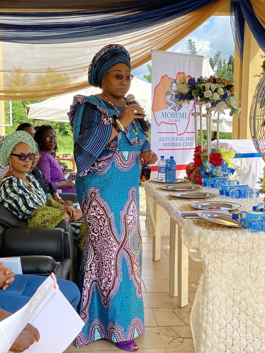 EkitiSarc's tweet photo. Earlier Today Wife of the  Governor of Ekiti state Erelu Bisi Adeleye Fayemi inaugurate (2) New Sexual Assault Referral Centre’s (MOREMI Clinic) at Ikole and Ikere LGAs respectively in Ekiti State.

With the inauguration of Ikole and Ikere Moremi clinics today ,Ekiti https://t.co/x3JfxdLzCz