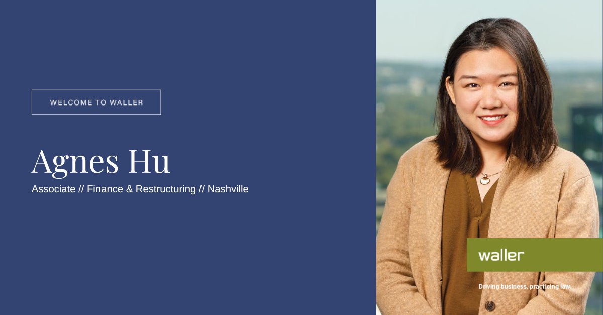 WallerLansden's tweet photo. Welcome Agnes Hu! Agnes assists clients with a wide range of matters including representing borrowers and lenders in complex commercial finance transactions. More about Agnes: https://t.co/NSPjxqikf4
#WelcomeToWaller ##finance #restructuring #attorney https://t.co/8ktZvTgACq
