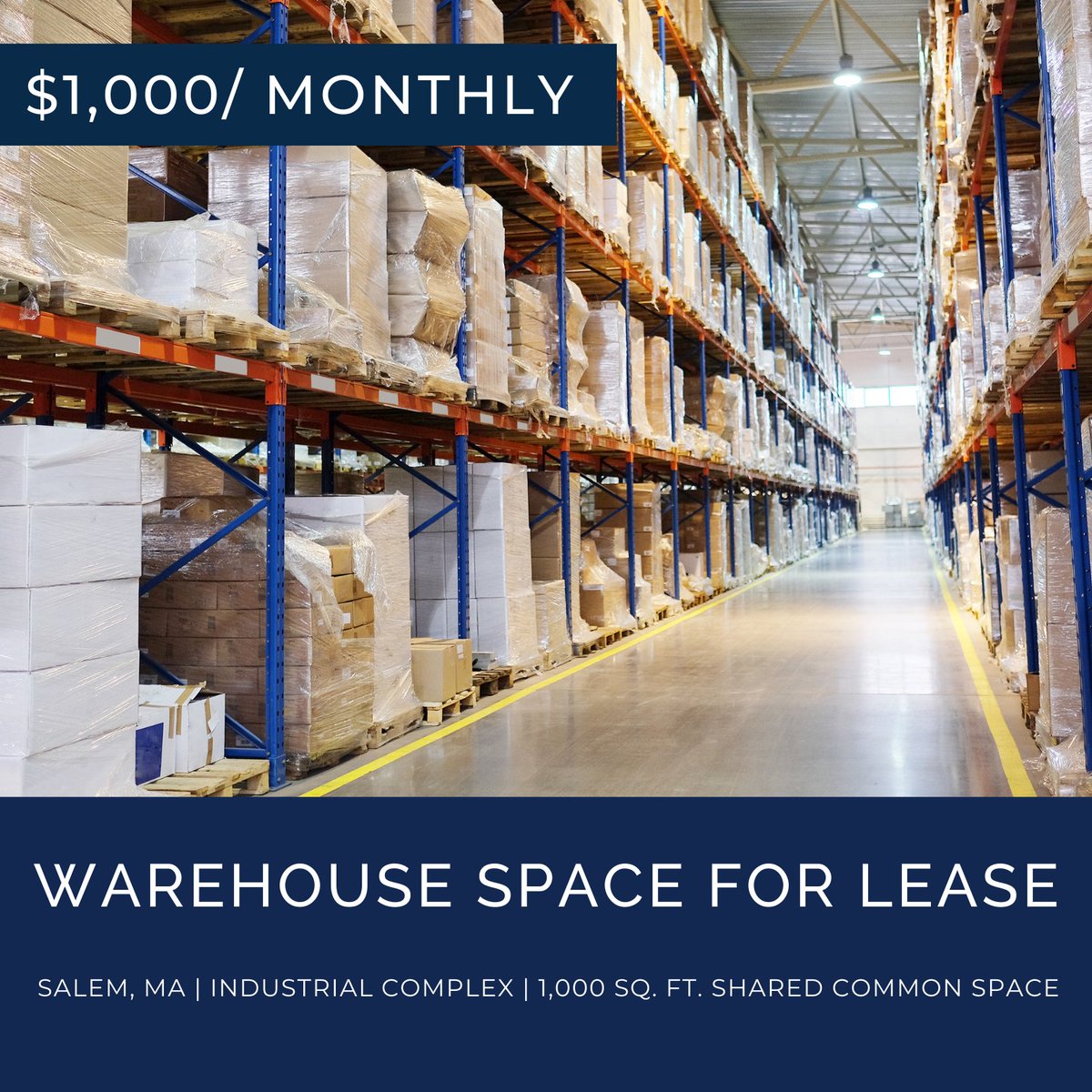 Groom_co's tweet photo. Looking for warehouse space? We've got you covered! If you are interested in viewing the space, please give Lissa a call: 781.582.3135 https://t.co/zXmPgWSmgE