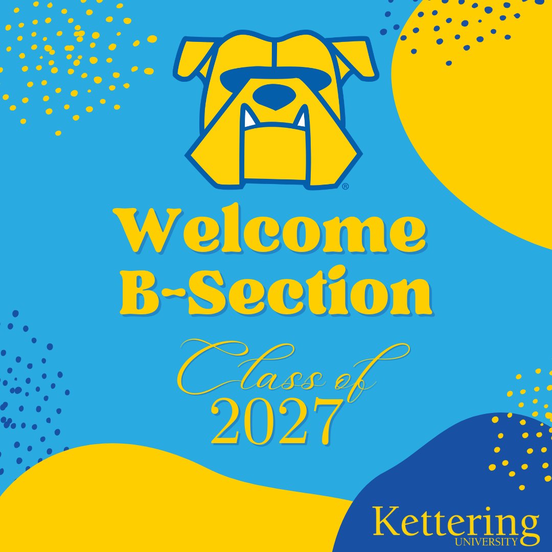 KetteringU's tweet photo. Welcome B-Section students to Kettering University!
#KetteringUniversity #Bsection #Classof2027 https://t.co/0JgqUen7DB