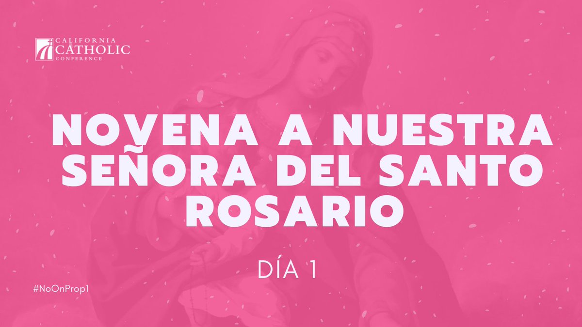 ORACIÓN: NOVENA DE 9 DÍAS | DÍA 1: En la Fiesta de los Arcángeles Gabriel, Miguel y Rafael - Rezamos el Primer Misterio Gozoso, la Anunciación.

Ora y Reflexiona con el Obispo Oscar Cantú aquí:bit.ly/3UOkEny

#NoOnProp1