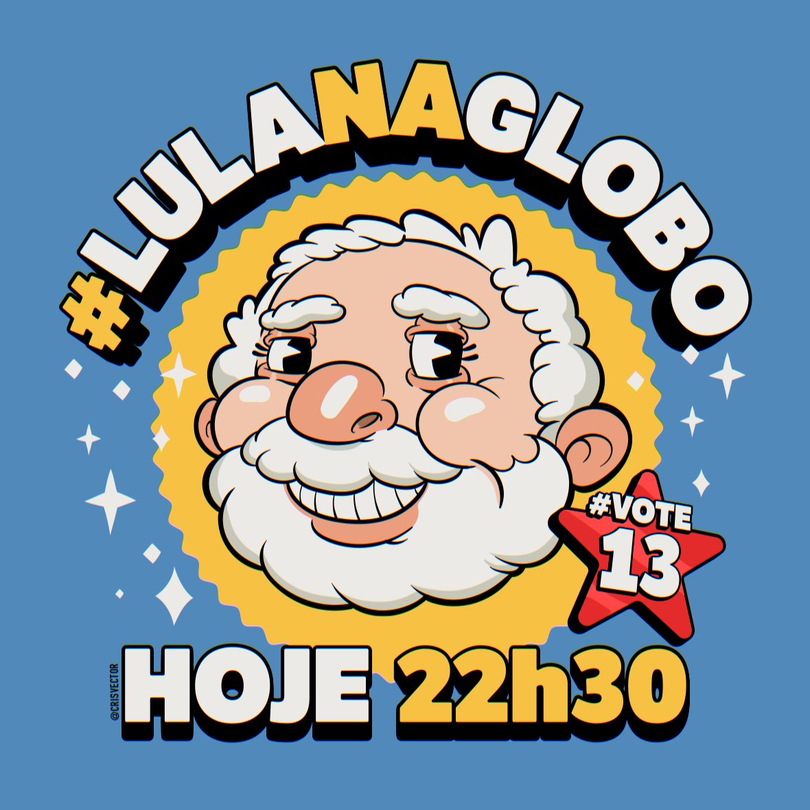 MANDA AVISAR QUE DAQUI A POUCO TEM LULA NO DEBATE DA GLOBO 🇻🇳

Estamos na reta final e todo apoio é muito importante. Acompanhe com a gente a partir das 22h30 e use a hashtag #LulaNaGlobo nas redes!

🎨 <a href="/crisvector/">crisvector</a>