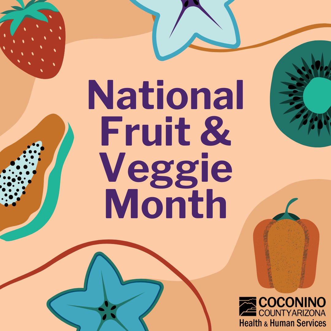 September is National Fruits &amp; Veggie Month!

This is an opportunity to bring greater attention to the health benefits of eating fruits and vegetables. Let's celebrate all the goodness fruits and veggies bring to our tables, our minds, our souls, our health, and our happiness.