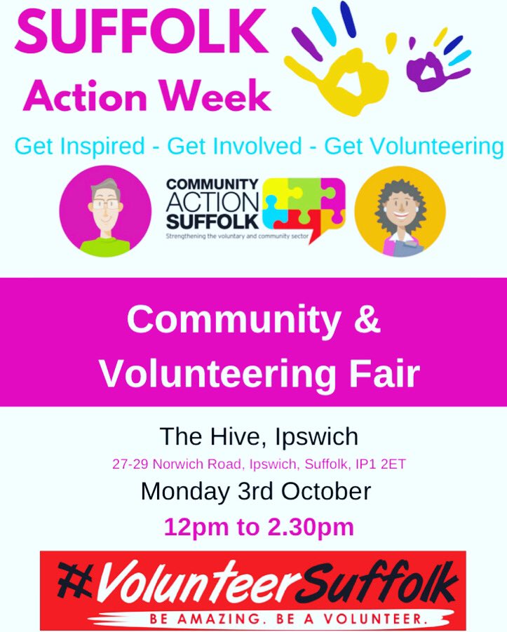 thehiveipswich's tweet photo. Want to volunteer somewhere. Pop into the hive on Monday. 12-2:30 ! https://t.co/Lqb3i1EZCj