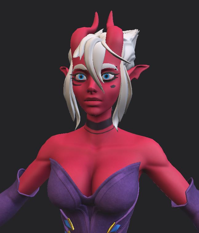 Vital_Ire's tweet image. So this WIP has been on the backburner for a while, @Helixel 's character I've been working on, base texturing just started the other day. We'll see how this goes!