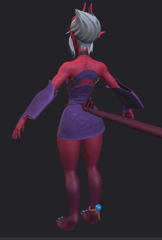 Vital_Ire's tweet image. So this WIP has been on the backburner for a while, @Helixel 's character I've been working on, base texturing just started the other day. We'll see how this goes!