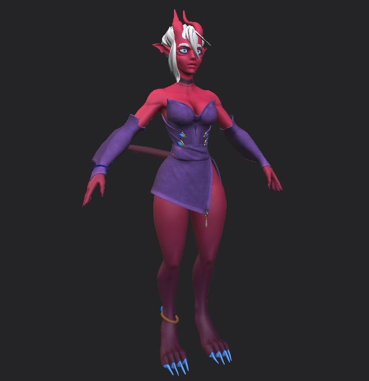 Vital_Ire's tweet image. So this WIP has been on the backburner for a while, @Helixel 's character I've been working on, base texturing just started the other day. We'll see how this goes!
