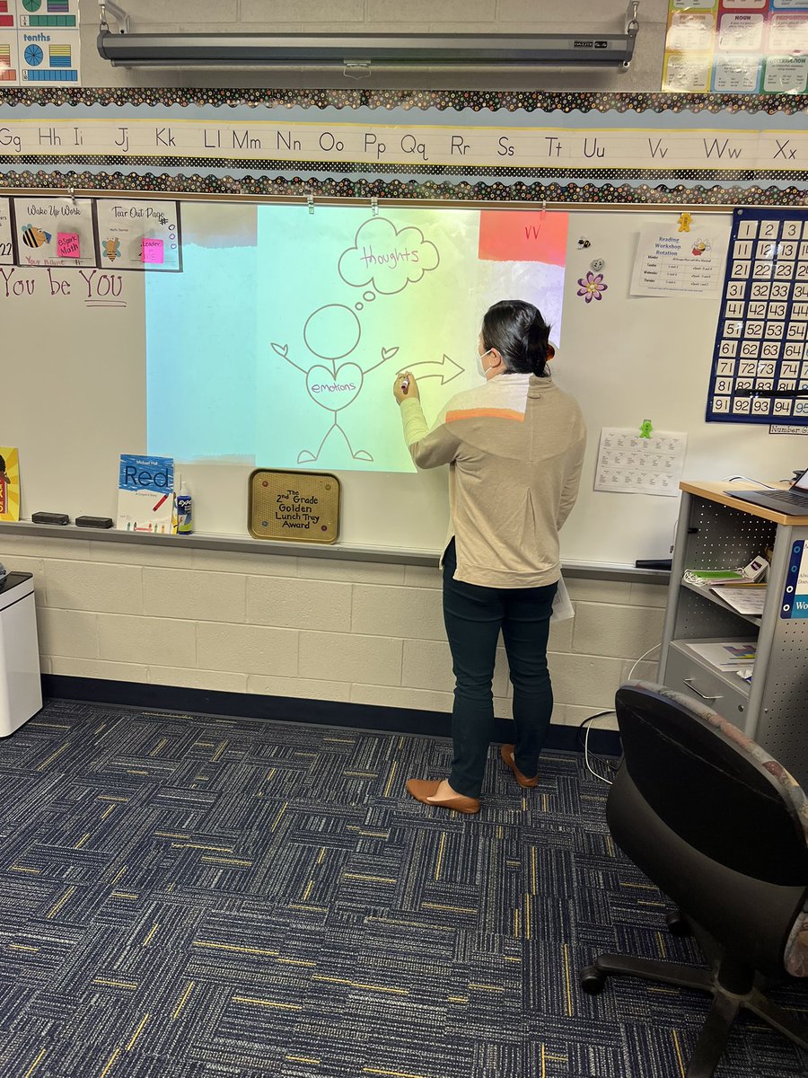 MKA_Marshall's tweet photo. Push-in lesson from the extremely talented Ms. Hicks. @SalineSchools #wmteam #allin #letstalkfeelings https://t.co/x8DCVjhuK4