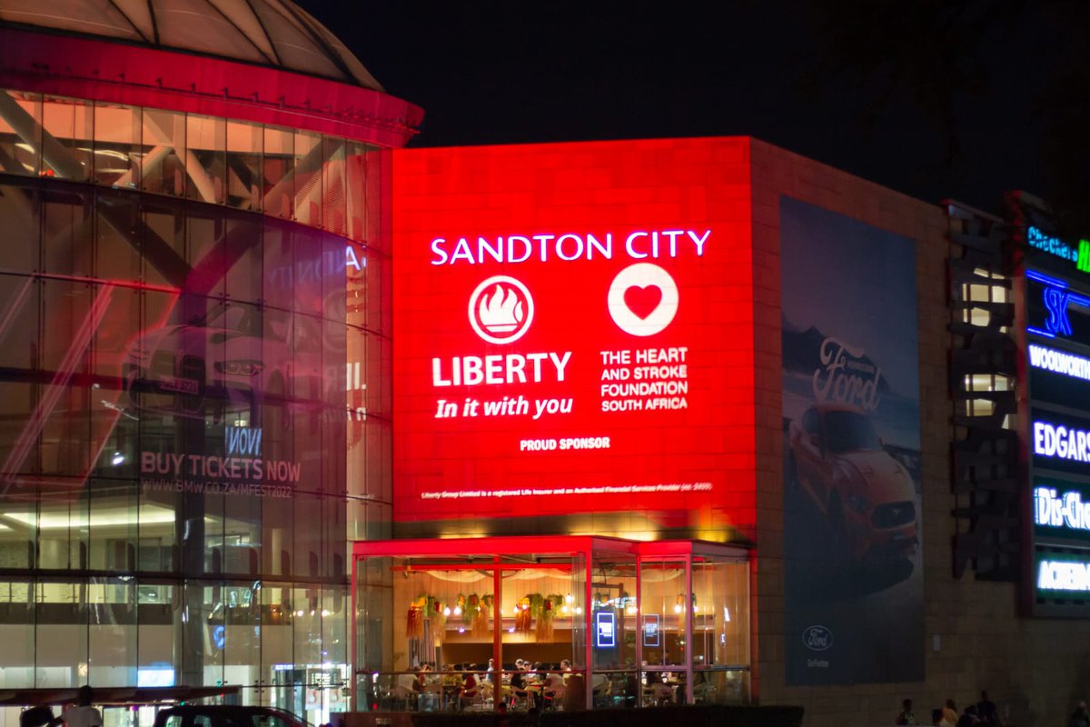 LibertyGroupSA's tweet photo. Tonight we stand in camaraderie with all heart and cardiovascular disease survivors and the @SAHeartStroke. 

Share ❤️ in the comments to show your support. 

#UseHeart #DriveHope #InItWithYou https://t.co/8WhXz5BZ25