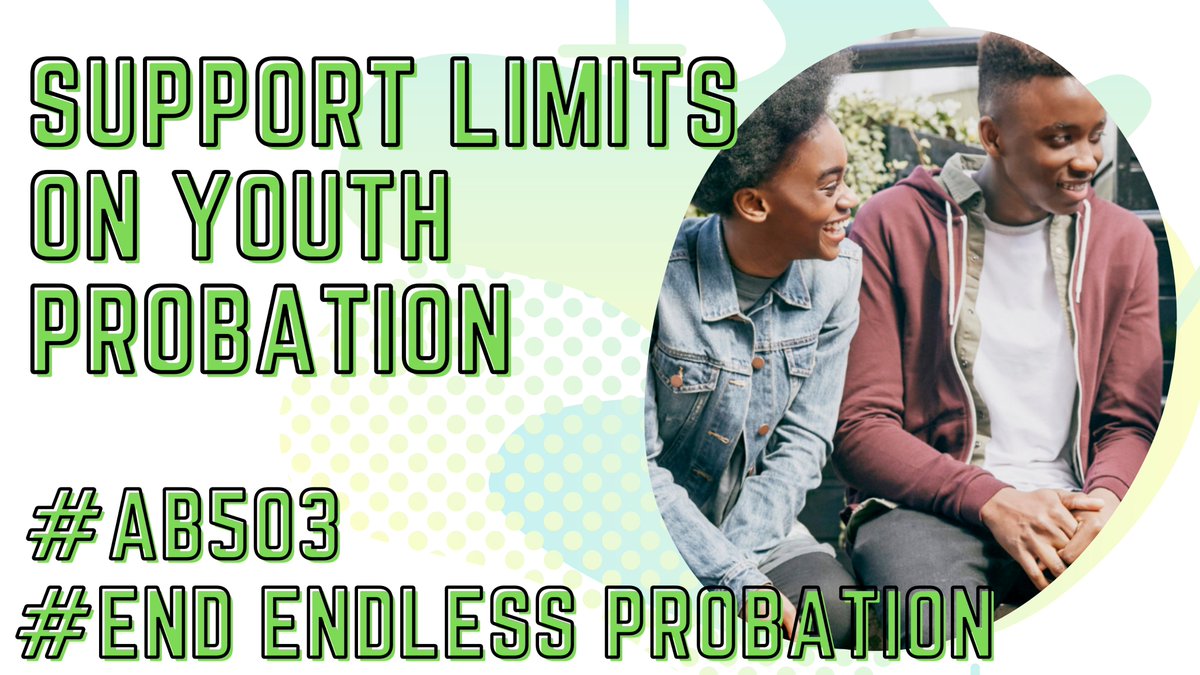 SafeReturnProj1's tweet photo. Time is NOW to #EndEndlessProbation and pass #AB503 to prioritize youth justice, @CAgovernor @GavinNewsom! #AB503TweetWeek
Join us in taking action: https://t.co/Pg7faEBJcu https://t.co/mwUB6L8x3D