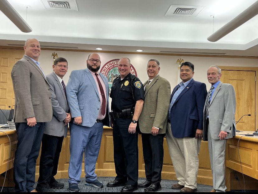 The Burlington Police Department would like to congratulate Lieutenant Timothy Mcdonough on his retirement after 34+ years with BPD. We wish you a happy, and healthy retirement!