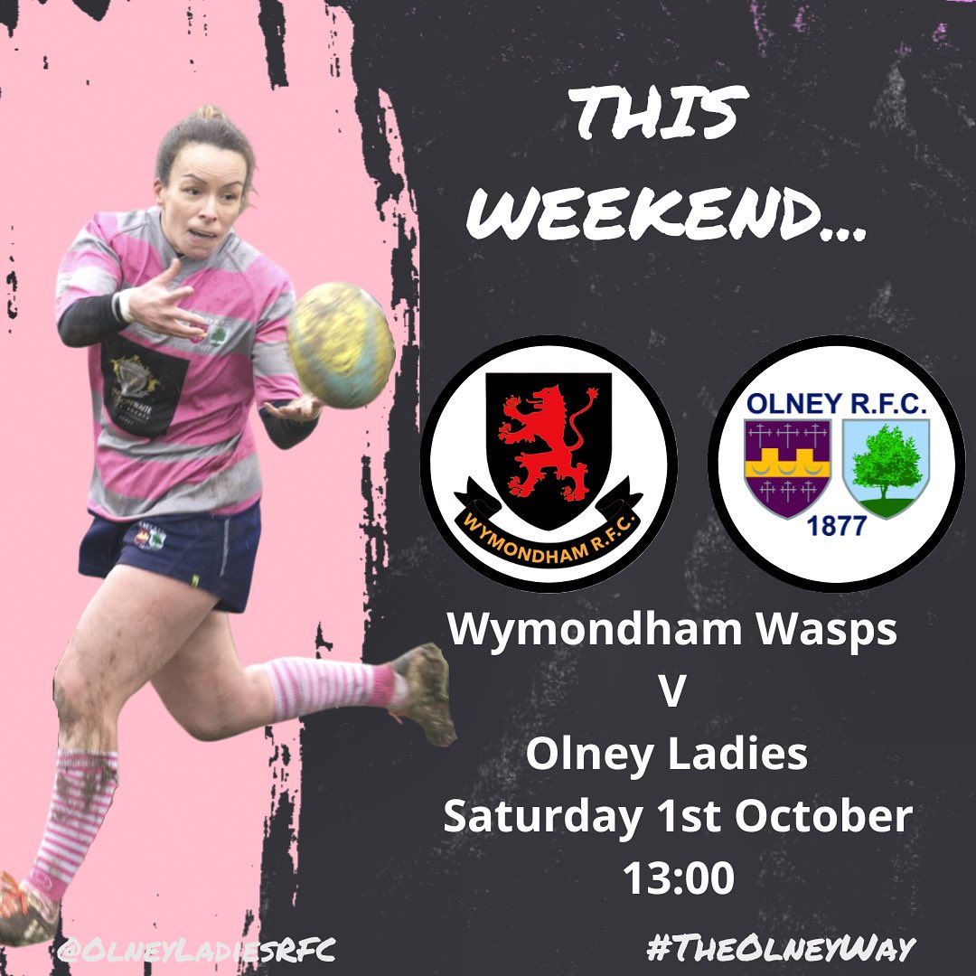 The #PinkLadies make the trip to Norfolk this weekend as they take on @wymondhamwasps.

🗓 Saturday 1st October
🆚 Wymondham Wasps RFC
📍 Wymondham RFC, Bray Drive, Wymondham, NR18 0GQ
⏰ 1.00pm

#TheOlneyWay #WomensRugby #ThisGirlCan #FindYourTeam #HereComeTheGirls #RugbyGirls