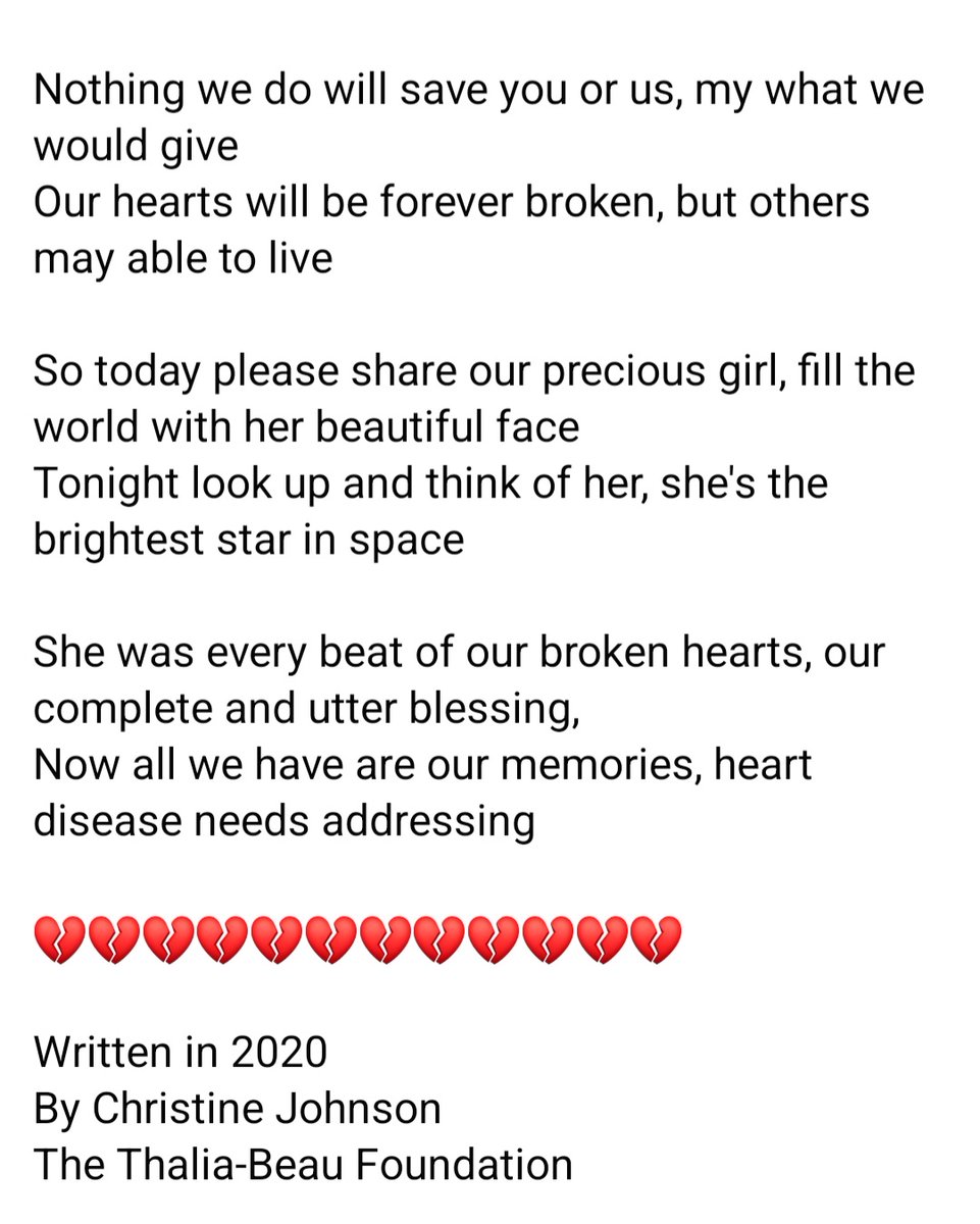 My #heart will be forever broken 💔 

#WorldHeartDay #heartdisease #Restrictive #Cardiomyopathy #NHS #OrganDonation
#OrganDonationWeek 
#grief #poetry #heartbroken