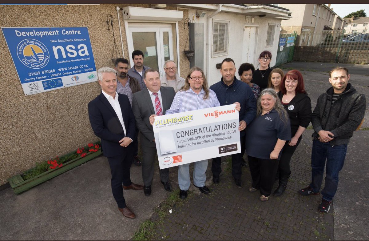 Thursdays flash back 🔥 
When a very kind man donated his boiler prize to the local NSA Developement centre in Sandfields. We kindly installed a brand new @ViessmannUK boiler donated by the very same company.Supporting our local community is at the heart of our business 😁