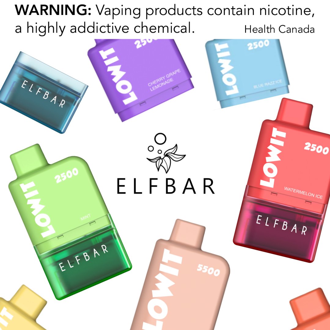 In2Vapes's tweet photo. We heard you wanted Elf Bars!?
In Stock NOW - Elf Bar LOWIT - The NEWEST release!
13 Flavours, 2 Sizes, 5 Colours.
Available in-store &amp; online.
https://t.co/0cGfKJFlP0 https://t.co/jCnE0jpLx6