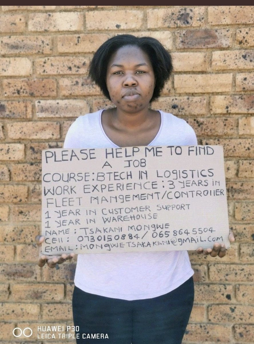 Let’s retweet and help her get a job #corona #RIPCoolio #cyrilramaphosa #sithelo #marvin #khune #mayor #NedbankPrivateClients #1stofoctober #mayor